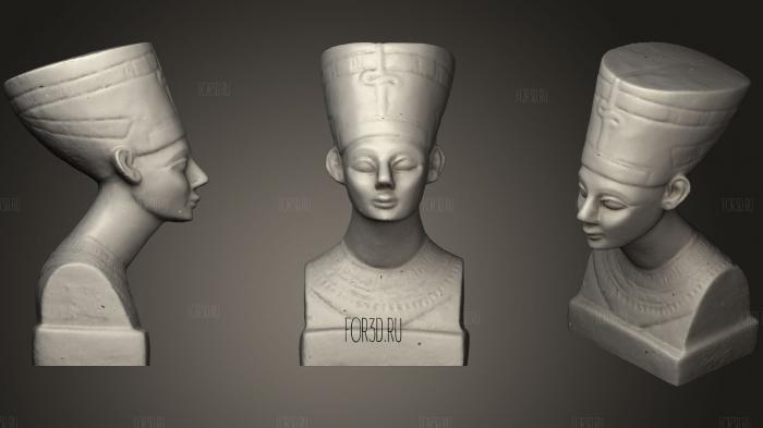 Nefertiti Bianca stl model for CNC